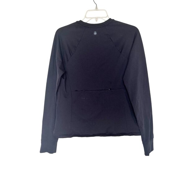 PrAna Womens XL Black Long Sleeve Pullover Top With Zippered Back Detail - Picture 2 of 9